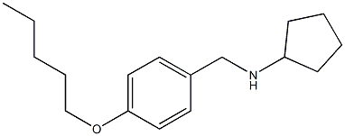 N-{[4-(pentyloxy)phenyl]methyl}cyclopentanamine Struktur