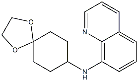 N-{1,4-dioxaspiro[4.5]decan-8-yl}quinolin-8-amine Struktur