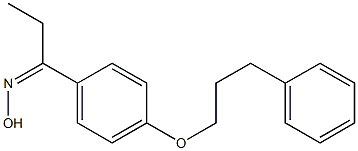 N-{1-[4-(3-phenylpropoxy)phenyl]propylidene}hydroxylamine Struktur