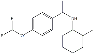 N-{1-[4-(difluoromethoxy)phenyl]ethyl}-2-methylcyclohexan-1-amine Struktur