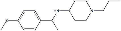 N-{1-[4-(methylsulfanyl)phenyl]ethyl}-1-propylpiperidin-4-amine Struktur