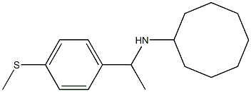 N-{1-[4-(methylsulfanyl)phenyl]ethyl}cyclooctanamine Struktur