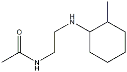 N-{2-[(2-methylcyclohexyl)amino]ethyl}acetamide Struktur