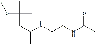 N-{2-[(4-methoxy-4-methylpentan-2-yl)amino]ethyl}acetamide Struktur