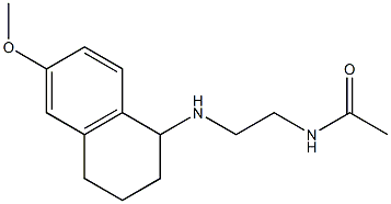 N-{2-[(6-methoxy-1,2,3,4-tetrahydronaphthalen-1-yl)amino]ethyl}acetamide Struktur