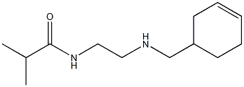 N-{2-[(cyclohex-3-en-1-ylmethyl)amino]ethyl}-2-methylpropanamide Struktur