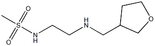 N-{2-[(oxolan-3-ylmethyl)amino]ethyl}methanesulfonamide Struktur