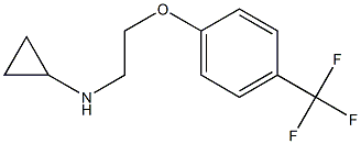 N-{2-[4-(trifluoromethyl)phenoxy]ethyl}cyclopropanamine Struktur