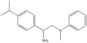 N-{2-amino-2-[4-(propan-2-yl)phenyl]ethyl}-N-methylaniline Struktur