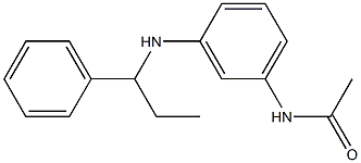 N-{3-[(1-phenylpropyl)amino]phenyl}acetamide Struktur