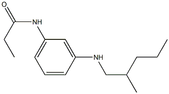 N-{3-[(2-methylpentyl)amino]phenyl}propanamide Struktur