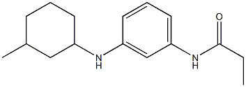 N-{3-[(3-methylcyclohexyl)amino]phenyl}propanamide Struktur