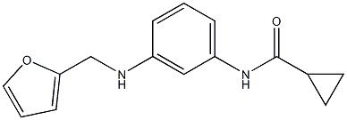 N-{3-[(furan-2-ylmethyl)amino]phenyl}cyclopropanecarboxamide Struktur