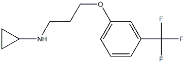 N-{3-[3-(trifluoromethyl)phenoxy]propyl}cyclopropanamine Struktur