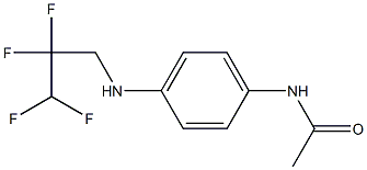 N-{4-[(2,2,3,3-tetrafluoropropyl)amino]phenyl}acetamide Struktur