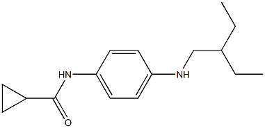 N-{4-[(2-ethylbutyl)amino]phenyl}cyclopropanecarboxamide Struktur