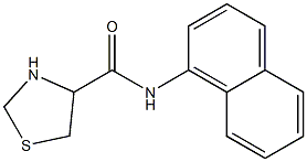 N-1-naphthyl-1,3-thiazolidine-4-carboxamide Struktur