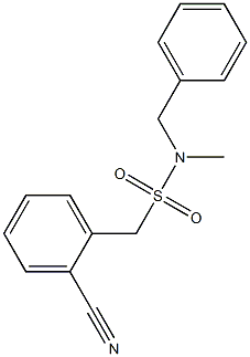 N-benzyl(2-cyanophenyl)-N-methylmethanesulfonamide Struktur