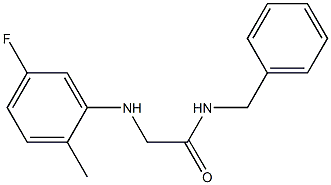 N-benzyl-2-[(5-fluoro-2-methylphenyl)amino]acetamide Struktur