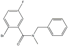 N-benzyl-2-bromo-5-fluoro-N-methylbenzamide Struktur