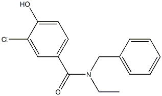 N-benzyl-3-chloro-N-ethyl-4-hydroxybenzamide Struktur