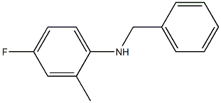 N-benzyl-4-fluoro-2-methylaniline Struktur