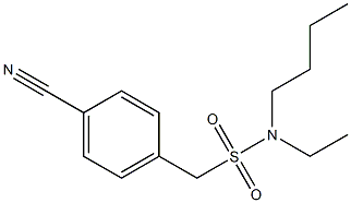 N-butyl(4-cyanophenyl)-N-ethylmethanesulfonamide Struktur