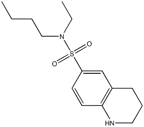 N-butyl-N-ethyl-1,2,3,4-tetrahydroquinoline-6-sulfonamide Struktur