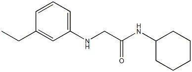 N-cyclohexyl-2-[(3-ethylphenyl)amino]acetamide Struktur