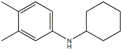 N-cyclohexyl-3,4-dimethylaniline Struktur