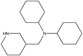 N-cyclohexyl-N-(piperidin-3-ylmethyl)cyclohexanamine Struktur