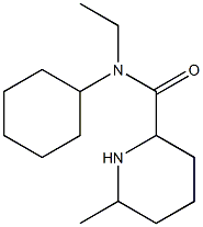 N-cyclohexyl-N-ethyl-6-methylpiperidine-2-carboxamide Struktur