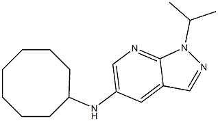 N-cyclooctyl-1-(propan-2-yl)-1H-pyrazolo[3,4-b]pyridin-5-amine Struktur