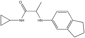 N-cyclopropyl-2-(2,3-dihydro-1H-inden-5-ylamino)propanamide Struktur