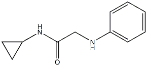 N-cyclopropyl-2-(phenylamino)acetamide Struktur