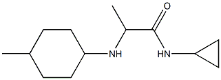 N-cyclopropyl-2-[(4-methylcyclohexyl)amino]propanamide Struktur