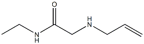 N-ethyl-2-(prop-2-en-1-ylamino)acetamide Struktur