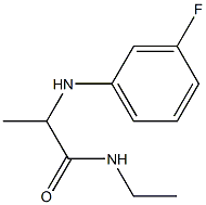 N-ethyl-2-[(3-fluorophenyl)amino]propanamide Struktur