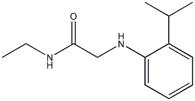 N-ethyl-2-{[2-(propan-2-yl)phenyl]amino}acetamide Struktur