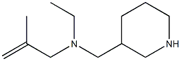 N-ethyl-N-(2-methylprop-2-enyl)-N-(piperidin-3-ylmethyl)amine Struktur