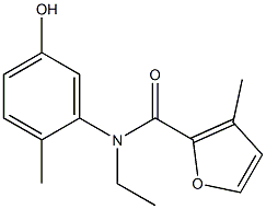 N-ethyl-N-(5-hydroxy-2-methylphenyl)-3-methylfuran-2-carboxamide Struktur