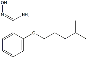 N'-hydroxy-2-[(4-methylpentyl)oxy]benzene-1-carboximidamide Struktur