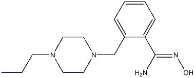 N'-hydroxy-2-[(4-propylpiperazin-1-yl)methyl]benzenecarboximidamide Struktur