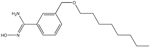 N'-hydroxy-3-[(octyloxy)methyl]benzene-1-carboximidamide Struktur