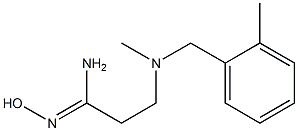 N'-hydroxy-3-{methyl[(2-methylphenyl)methyl]amino}propanimidamide Struktur