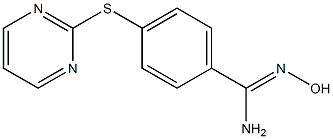 N'-hydroxy-4-(pyrimidin-2-ylsulfanyl)benzene-1-carboximidamide Struktur