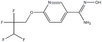 N'-hydroxy-6-(2,2,3,3-tetrafluoropropoxy)pyridine-3-carboximidamide Struktur