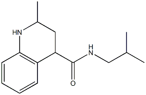 N-isobutyl-2-methyl-1,2,3,4-tetrahydroquinoline-4-carboxamide Struktur