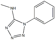 N-methyl-1-phenyl-1H-1,2,3,4-tetrazol-5-amine Struktur