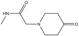 N-methyl-2-(4-oxopiperidin-1-yl)acetamide Struktur